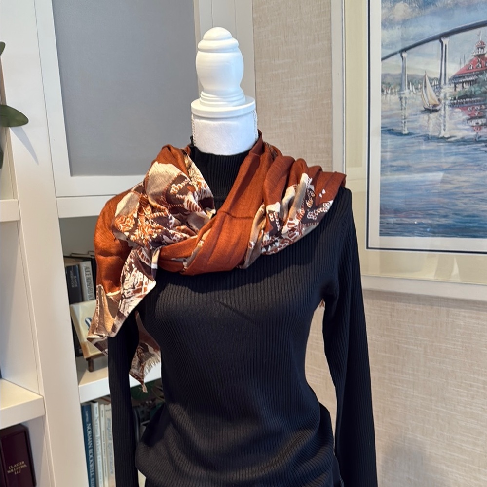 Brown & Beige Scarf/Wrap